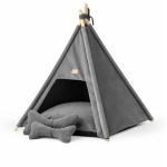 TeePee stan Golden dog 70 x 70 x 90 cm - sivý
